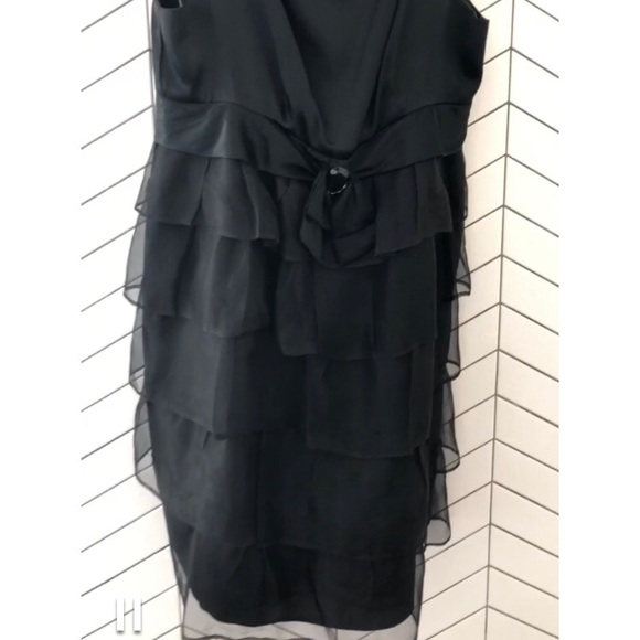 Anthropologie Corey Lynn Carter tiered ruffles dress size 4 prom dress wedding - Picture 11 of 12